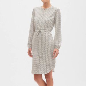 Blouson-Sleeve Shirt Dress